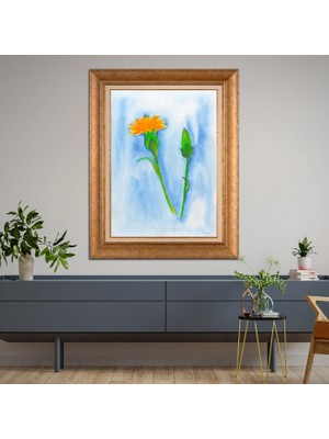 Giyense Altın Varaklı Çerçeveli Paspartulu Tablo RDF495