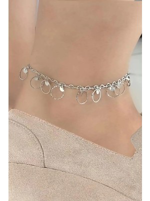 Caş Dekorasyon Gümüş Renk Halka Halhal