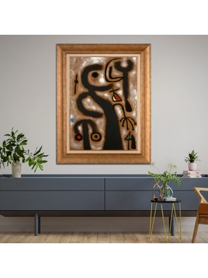 Giyense Altın Varaklı Çerçeveli Paspartulu Tablo RDF867