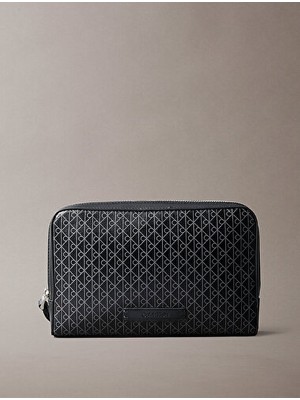 Calvin Klein Erkek Emblem Aop Coated Pouch Cüzdan