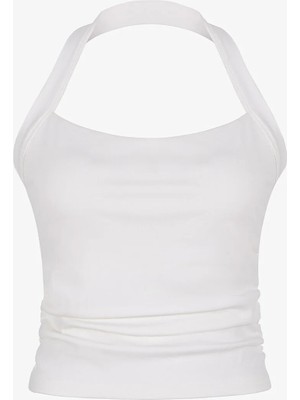 Penti Kar Beyaz Cloud Halter Yaka Üst