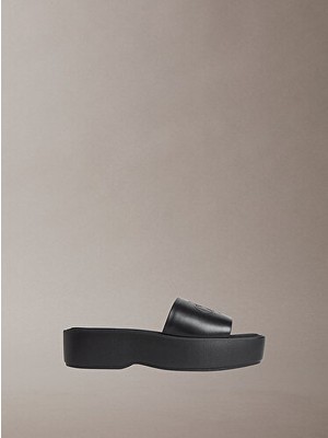 Calvin Klein Kadın Deri Detaylı Sandalet
