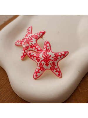 La Paz Pembe Deniz Yıldızı Küpe