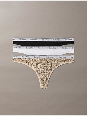 Calvin Klein Kadın 3'lü Brazilian Tanga Seti