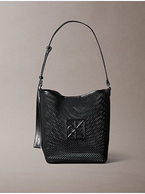 Calvin Klein Kadın Emblem Mesh Bucket Çanta