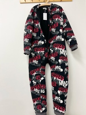 Key Kids Çocuk Uyku Tulumu Gri Kırmızı Nyc Pamuklu Bacaklı 10/12/14 Yaş Büyük Beden 2.5 Tog Kışlık Kalın Erkek