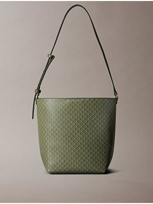 Calvin Klein Kadın Emblem Aop Medium Bucket Çanta