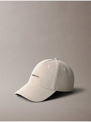 Calvin Klein Erkek Canvas Standart Logo Detaylı Şapka