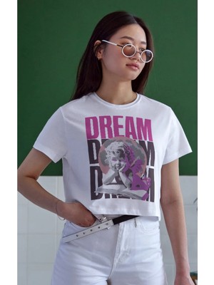 Velmora Fashion Unisex Oversize 24/1 Penye Dtf Baskılı Tişört - DTF103