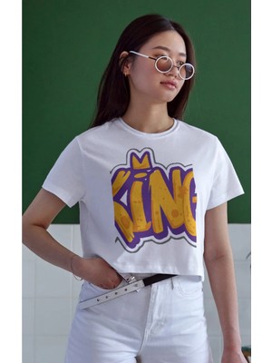 Velmora Fashion Unisex Oversize 24/1 Penye Dtf Baskılı Tişört - DTF111