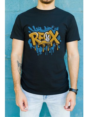 Velmora Fashion Unisex Oversize 24/1 Penye Dtf Baskılı Tişört - DTF122