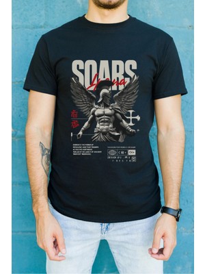 Velmora Fashion Unisex Oversize 24/1 Penye Dtf Baskılı Tişört - DTF91