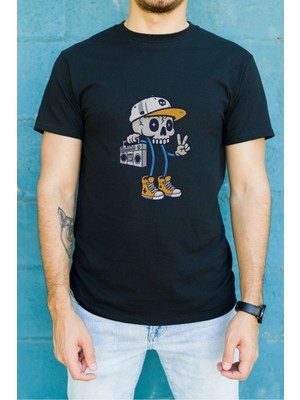 Velmora Fashion Unisex Oversize 24/1 Penye Dtf Baskılı Tişört - DTF189