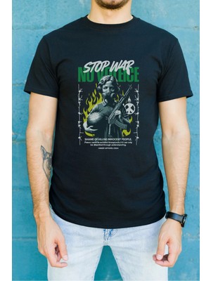 Velmora Fashion Unisex Oversize 24/1 Penye Dtf Baskılı Tişört - DTF72