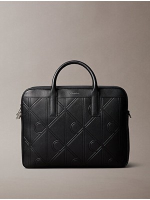 Calvin Klein Erkek Emblem Aop Emboss Laptop Çantası