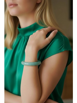 Caş Dekorasyon Turkuaz Renk Mika Bileklik