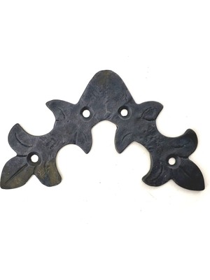 İlk El Grup Ieg™ Antika Tarz Dekoratif Pirinç Yaprak Gönye - 100X110 Mm, Oksit