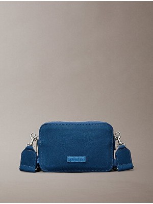 Calvin Klein Kadın Webbing Strap Canvas Camera Omuz Çantası