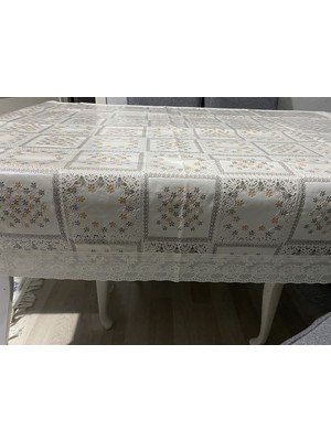 Yek Home Tekstil 120CM x 150CM Sıvı Geçirmez Dantel Görünümlü Silinebilir M