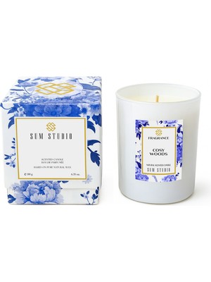 Sum Studio Cosy Woods - Sıcacık Ahşap Kokulu Doğal Mum 180 gr