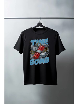 Velmora Fashion Unisex Oversize 24/1 Penye Dtf Baskılı Tişört - DTF115