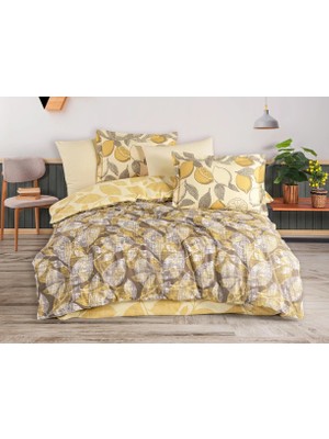 Indispensablely Çift Kişilik Poplin Nev Calisse Sarı