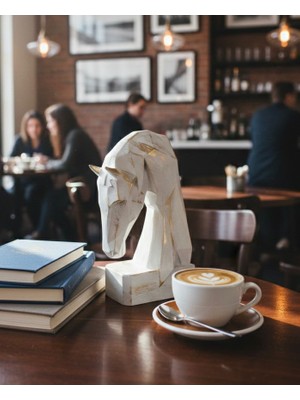 Mirsa Global Dekoratif Kitap Tutucu Kübit At Figürlü Biblo