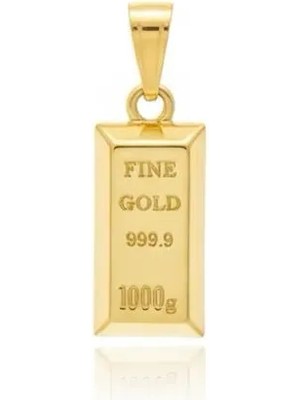 Altıncık 14 Ayar Altın Külçe Kolye Ucu