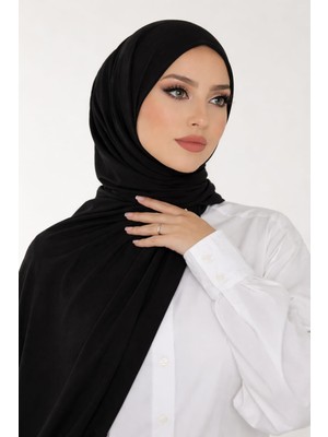 Anuk Grup Penye Şal - Kadın Tesettür Jersey Hijab Lycra Shawl