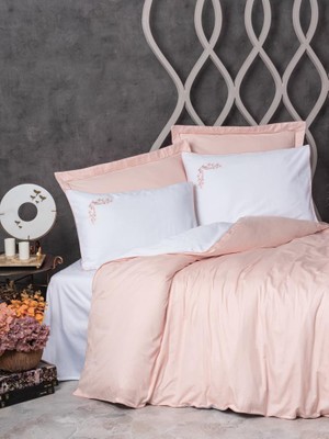 Indispensablely Çift Kişilik Elit Saten Nev Takımı Melinda Pembe