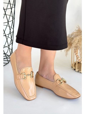 Indispensablely Guart Nude Rugan Babet Ayakkabı