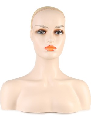 Indispensablely Omuzlu Peruk Kafa Mankeni / Beyaz Tenli