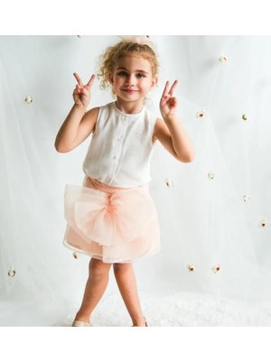 NerKids Kız Çocuk Fiyonk Etek Takım