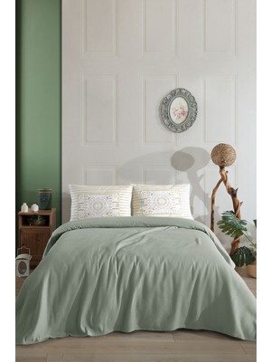 Elart Angel Pike Çift Kişilik %100 Pamuk (200X220 Cm) Yeşil