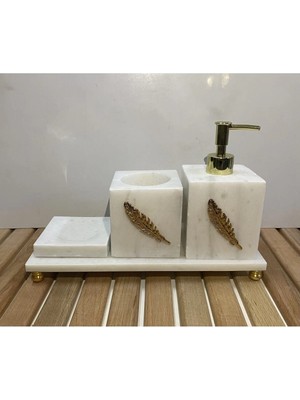 Ege Gross Mermer Figürlü Yeni Nesil Kare Banyo Seti