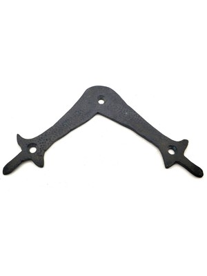 Antika Tarz Dekoratif Pirinç Zambak Gönye - Üst, 107X107 Mm, Oksit