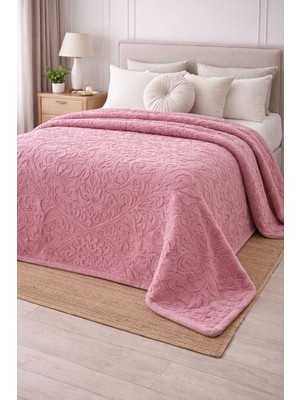 Ecem Home Golden Home Romance Çift Kişilik Kutulu Battaniye