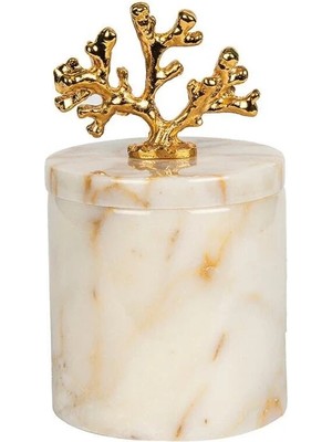 Ege Gross Dekoratif Afyon Şekeri Mermer Pamukluk Gold Mercan Detaylı
