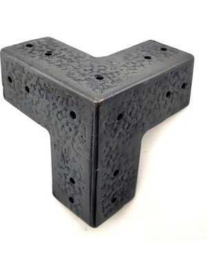 Antika Tarz Dekoratif Pirinç Köşe Gönye - 68X68 Mm, Oksit