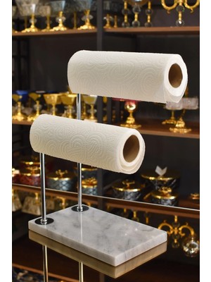 Ege Gross Mermer El Havluluk Kağıt Havluluk Gümüş Dekorlu