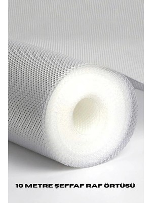 Epilons 10 Metre Şeffaf Silikonlu Kaymaz Çekmece Içi Düzenleyici