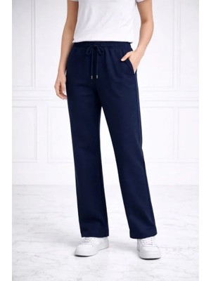 Veralya Düz Paça Beli Lastikli Ipli Günlük Spor Eşofman Altı Rahat Fit