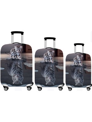 Smart Travel 3lü Set Büyük Orta Kabin Boy Valiz Bavul Koruyucu Kılıfı