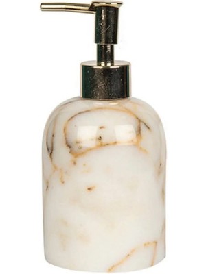 Ege Gross Afyon Şekeri Renk Altın Detaylı Mermer Sıvı Sabunluk