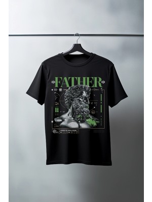 Velmora Fashion Unisex Oversize 24/1 Penye Dtf Baskılı Tişört - DTF84