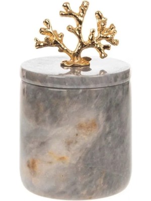 Ege Gross Dekoratif Gri Mermer Pamukluk Gold Mercan Detaylı