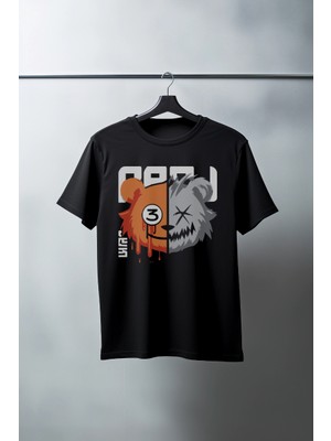 Velmora Fashion Unisex Oversize 24/1 Penye Dtf Baskılı Tişört - DTF114