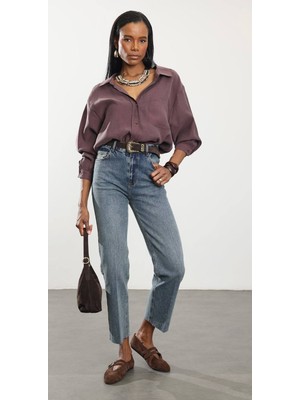 rimas Kesik Paça Boyfit Jean