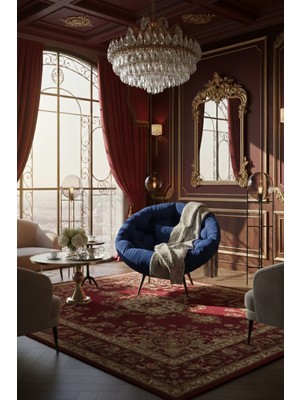 AVYNA Obsıdıan™ Exclusive Tekli Koltuk Berjer | Üst Segment Tasarım – Tay Tüyü - Lacivert