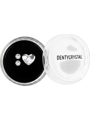 Generic Dentycrystal Diş Pırlantası Beyaz Kalp Desenli Set (Avusturya Kristallerinden Oluşturulmuş Özel Set )